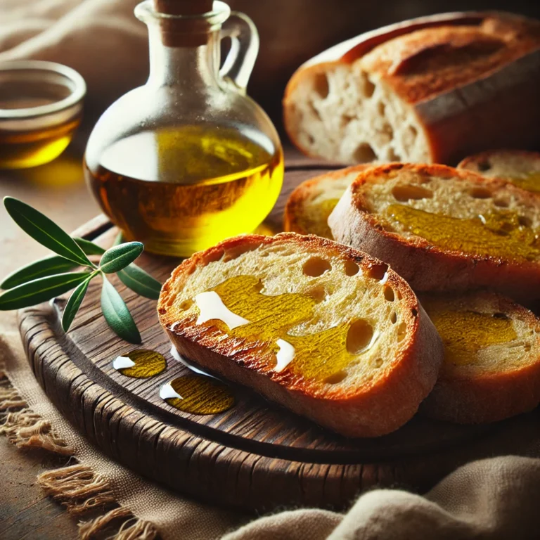 olio di trevi sul pane